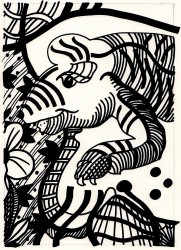 Christie van der Haak. without title, 2012, ink on paper, 23 x 17 cm