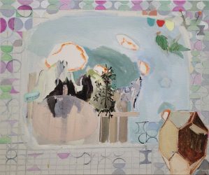 Andrea Freckmann, no title (Damals.So schön), 2024, oilpaint on linen, 50 x 60 cm