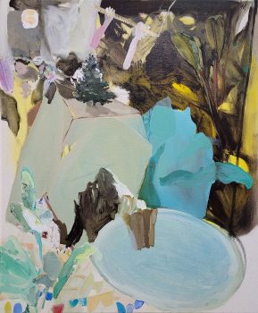 Andrea Freckmann, Die Welt von gestern, 2024, oilpaint on linen, 60 x 50 cm