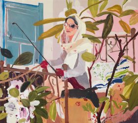Andrea Freckmann. Mrs. Dalloway, 2014, oilpaint on canvas, 160 x 180 cm