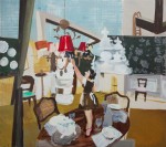 Andrea Freckmann. Das Leihzimmer, 2014, oilpaint on linen, 160 x 180 cm