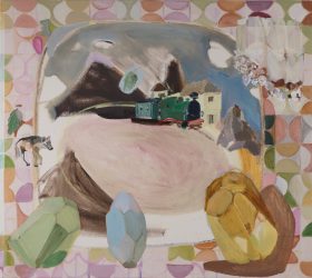 Andrea Freckmann, no title (Damals.So schön), 2023, oilpaint on linen, 80 x 90 cm