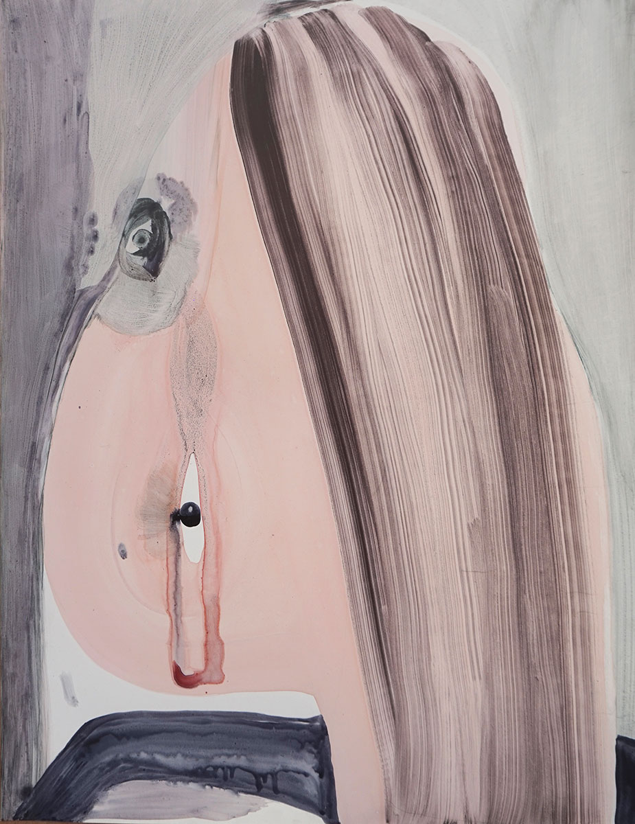 Anya Belyat Giunta, Strangers 11, 2024, graphite, ink on paper, 66 x 51 cm