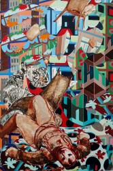 Christie van der Haak. History XI, 1993, oilpaint on linen, 180 x 120 cm