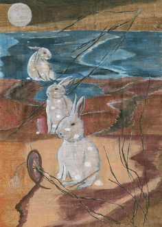 Dan Zhu, 'The Full Moon Night', 2019, watercolour on woodpaper, 29.5 x 21 cm