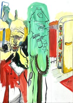 David Bade, Moodswings, 2018,acrylic on linen, 200 x 140 cm