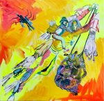 David Bade, Ssss terfelijkheid, 2023, acrylic paint on linne, 80 x 80 cm