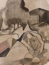 Diederik Gerlach, Blumengriff, 2023, ink on paper, 32 x 24 cm