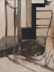 Diederik Gerlach, Ihre Finger, 2023, ink on paper, 32 x 24 cm