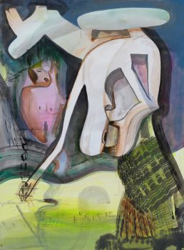 Diederik Gerlach, Kerdolan, 2024, acrylic ink on paper, 77 x 56 cm