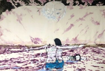 Dieter Mammel, Rubens Präg, Waterworld 1, 2024, mixed media on canvas, 200 x 300 cm