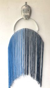 Dirk Zoete, no title, 2024, metal, wool, plaster, 90 x 70 x 3 cm