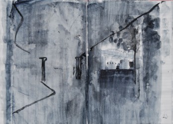 Erik Pape. sketchbook I, 2012, watercolour on paper, 29,5 x 41 cm