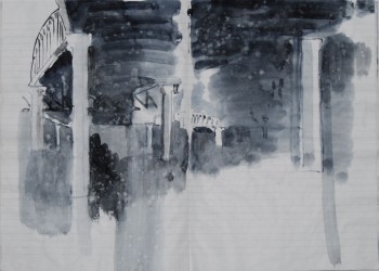 Erik Pape. sketchbook II, 2012, watercolour on paper, 29,5 x 41 cm