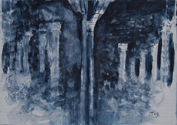 Erik Pape. sketchbook III, 2012, watercolour on paper, 29,5 x 41 cm