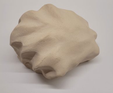 Frank Van den Broeck, no title (serie No Fine Excuse), 2018, chamotte, edition of 3, 7 x 13 x 15 cm