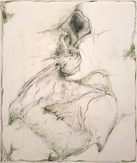 Frank Van den Broeck, no title, 2020-2023, (colour) pencil on paper, 38 x 32 cm