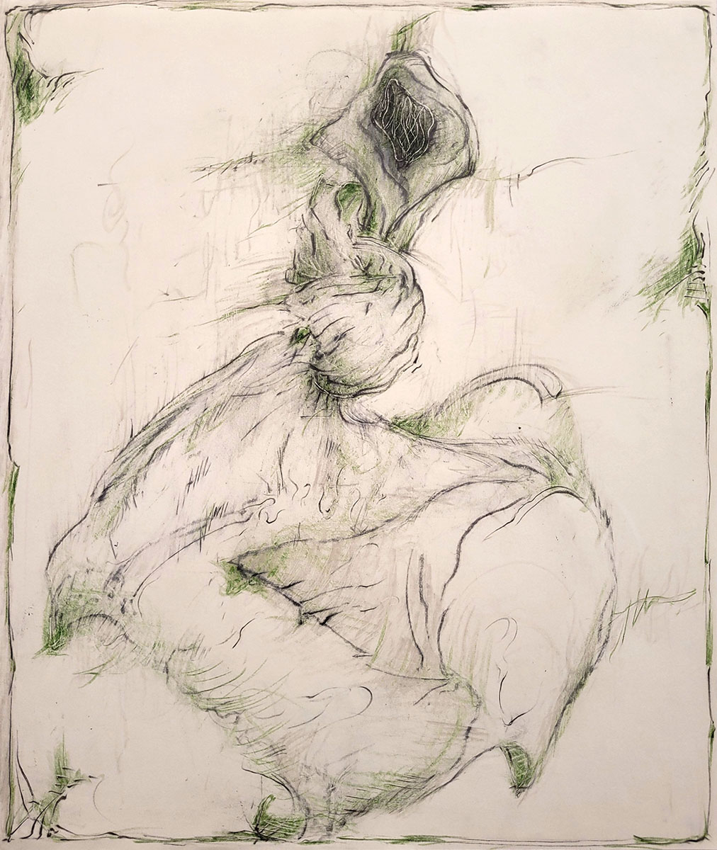 Frank Van den Broeck, no title, 2020-2023, (colour) pencil on paper, 38 x 32 cm