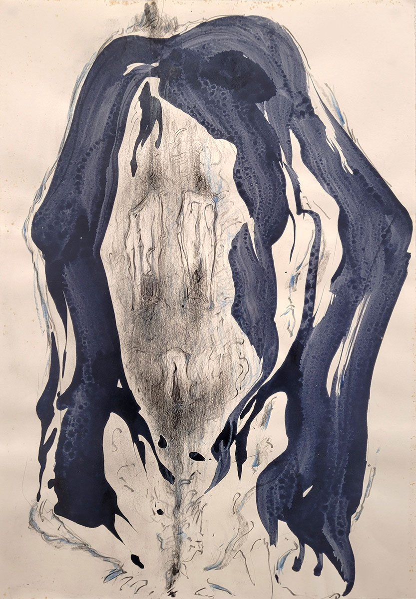 Frank Van den Broeck, no title, 2020-2023, pencil ink on paper, 48 x 32 cm