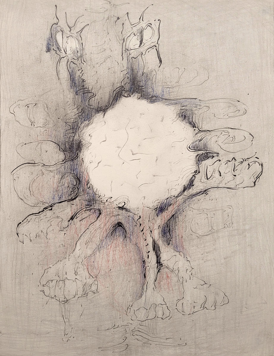Frank Van den Broeck, no title, 2020-2023, (colour) pencil on paper, 32 x 24 cm