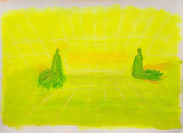 Fransje Killaars THE INTUITION, 2023, acrylic on paper, 42 x 59,4 cm