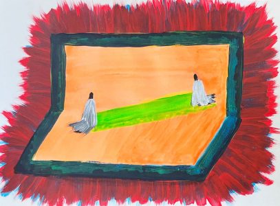 Fransje Killaars, The Intuition, 2025, acrylic paint on paper, 42 x 59,4 cm