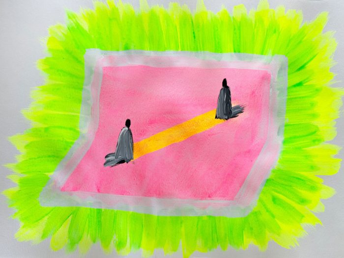 Fransje Killaars, The Intuition, 2025, acrylic paint on paper, 42 x 59,4 cm