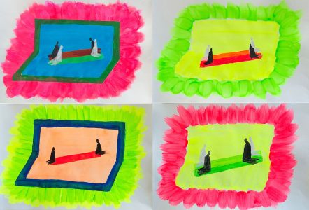 Fransje Killaars, The Intuition, 2025, acrylic paint on paper, 4 x 42 x 59,4 cm