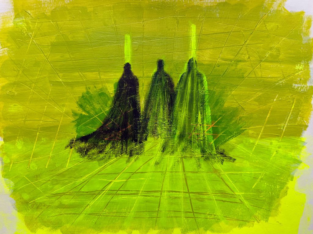 Fransje Killaars, Nabeeld, 2025, acrylic on paper, 42 x 59,4 cm