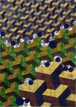 Henri Jacobs, Journal Drawing 1016 (Oxygène), 2021, pencil, watercolor and ink on paper, 51 x 36 cm