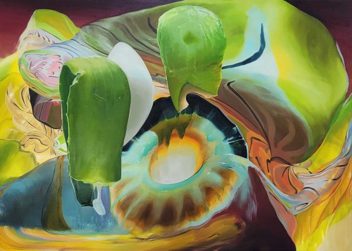 Janice McNab, The Rift Valley, 2022, oilpaint on linen, 120 x 165 cm