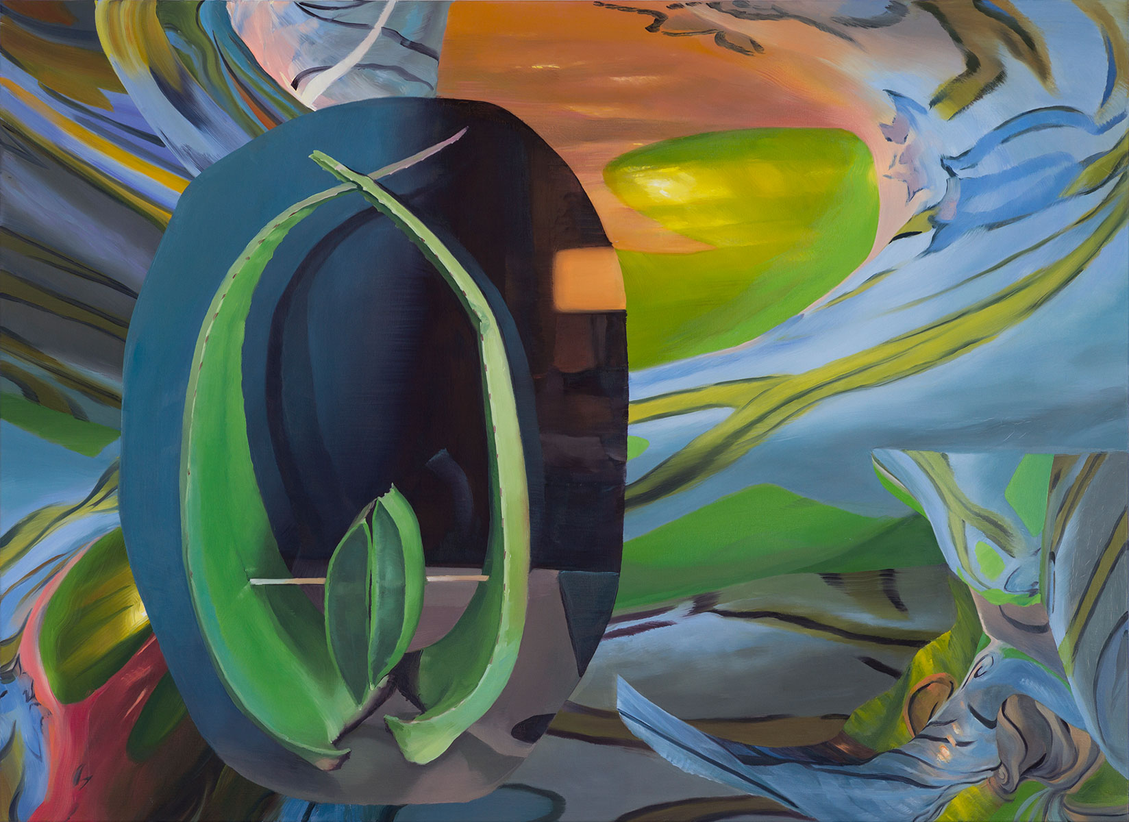 Janice McNab, Agony inthe Garden, 2022, oilpaint on linen, 120 x 165 cm