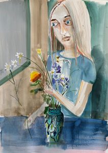 Jantien Jongsma, Chamomile, 2026, ink on paper, 76 x 57 cm