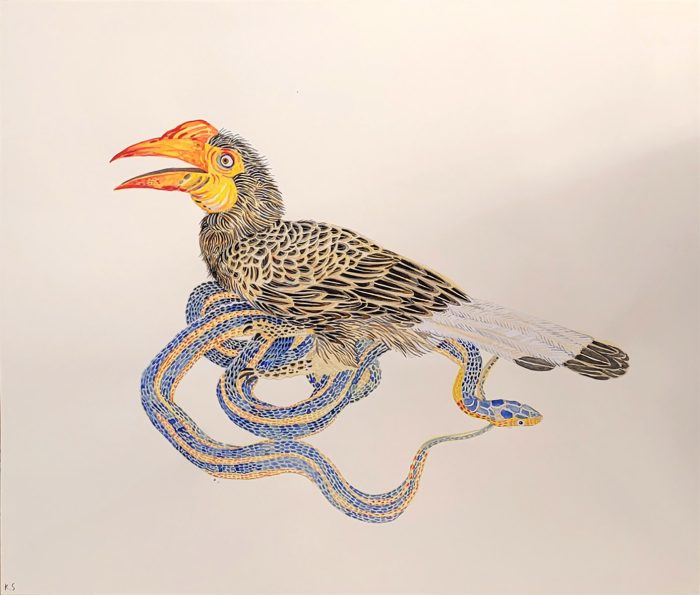 Kevin Simón Mancera, no title, 2024, gouache on paper, 41 x 48 cm