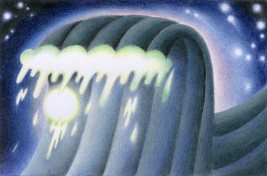 Lisa Blaauwbroek, Infinite, 2023, coloured pencil on paper, 10,4x15cm