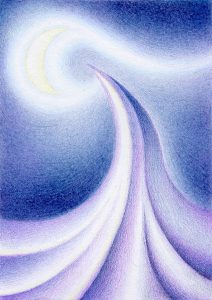 Lisa Blaauwbroek, Me and You, 2023 coloured pencil on paper, 10,4x7,4cm