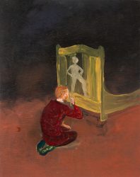 Lotte van Lieshout, Nightbrush, 2023, oilpaint on linen, 40x31cm