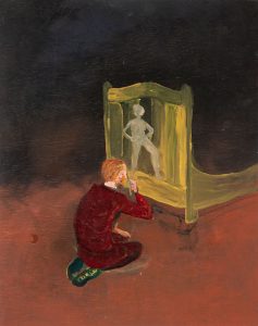 Lotte van Lieshout, Nightbrush, 2023, oilpaint on linen, 40x31cm