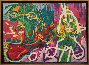 Lotti van der Gaag, no title, 1976, oil paint on linen, 65 x 90 cm