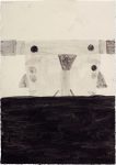 Martin Assig, Doppelmensch, 2023, ink on paper, 22,5 x 15,2 cm