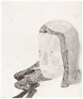 Martin Assig, Schönste, 2023, ink on paper, 30 x 21 cm