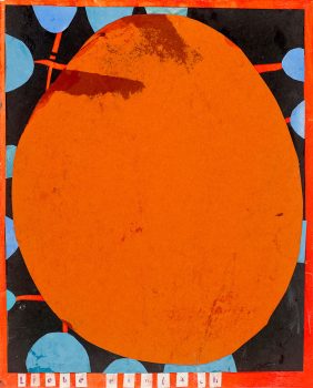 Martin Assig, Seelen #36 (einfach Liebe), 2020, cut out, wax on paper, 30,5 x 25 cm