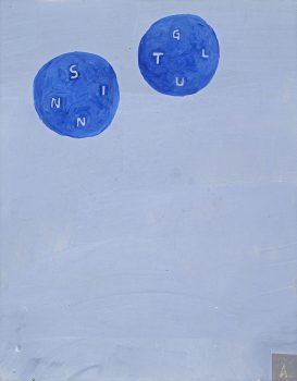 Martin Assig, St.Paul, #1038 (Sinn Glut), 2019, tempera, wax on paper, 39,3 x 30,5 cm