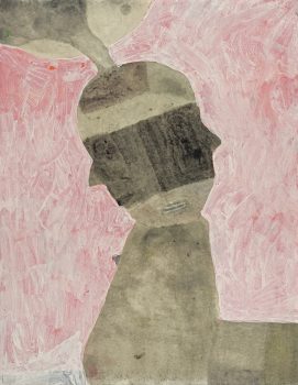Martin Assig, St.Paul #1054, 2022, tempera, wax on paper, 39,3 x 30,5 cm