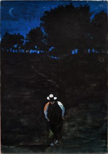 Nour-Eddine Jarram, 2024, no title (Usselo), watercolour on paper, 21 x 29,7 cm