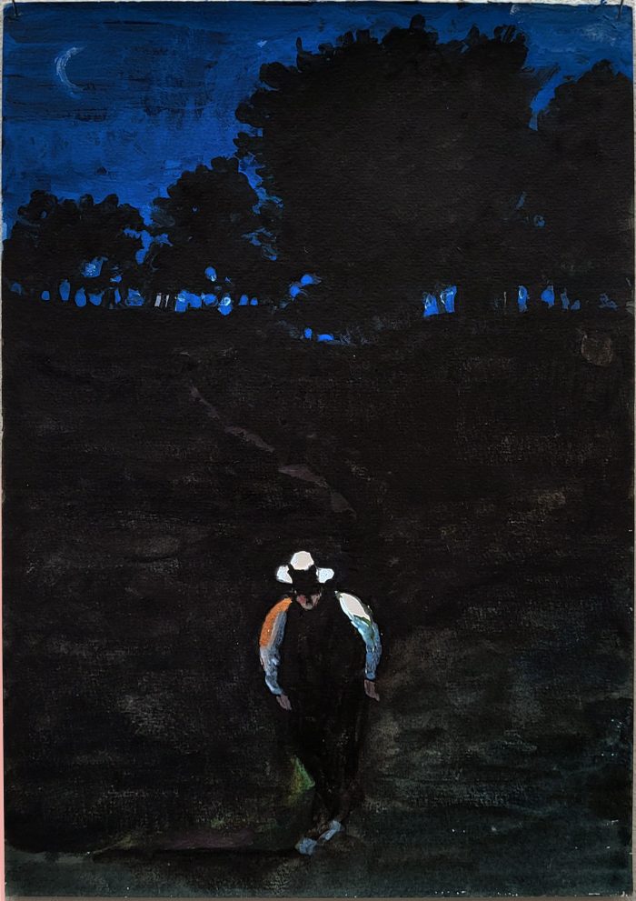 Nour-Eddine Jarram, 2024, no title (Usselo), watercolour on paper, 21 x 29,7 cm