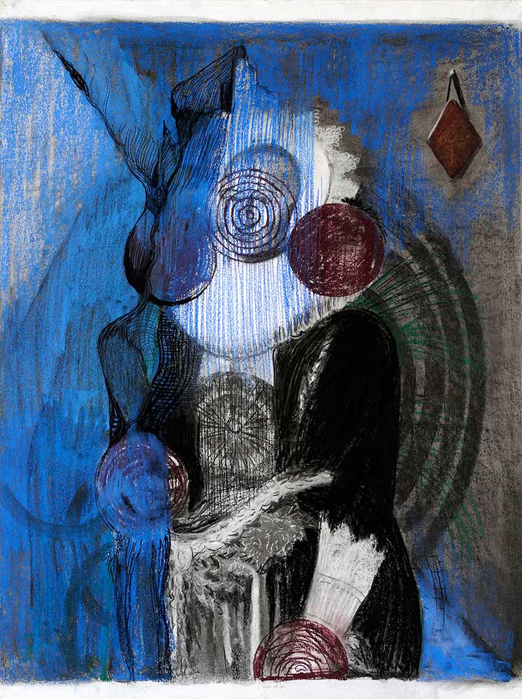 Nour-Eddine Jarram. L’age d’or, 2011, pastel on paper, 100 x 75 cm