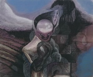 Nour-Eddine Jarram. Mea Culpa, 2010, pastel on paper, 50 x 60 cm