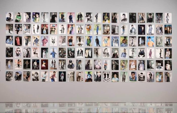 Nour-Eddine Jarram, Moroccan Youths, 2021, watercolour on paper, Rijksmuseum Amsterdam