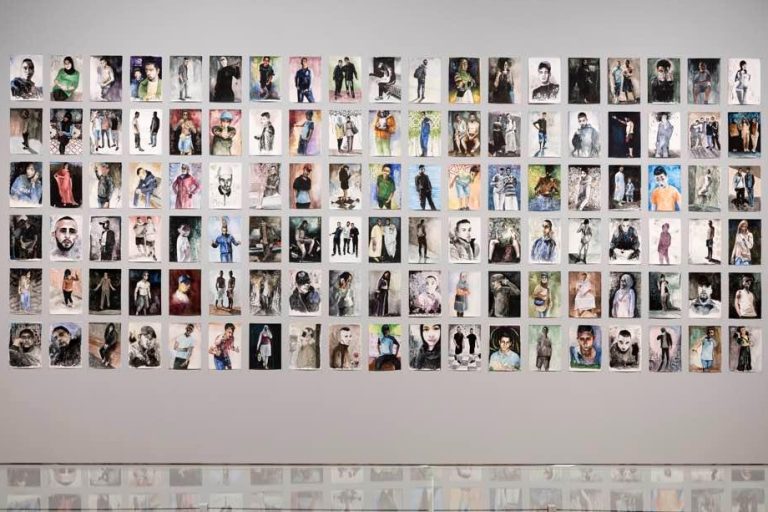 Nour-Eddine Jarram, Moroccan Youths, 2021, watercolour on paper, Rijksmuseum Amsterdam